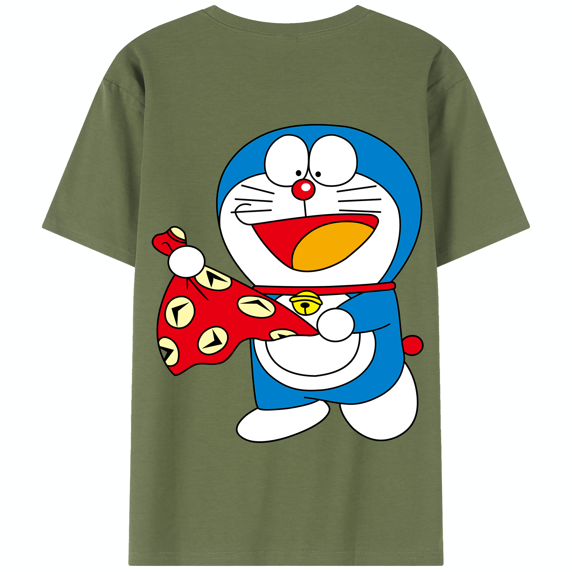 （画像用） ドラえもん Doraemon 綿100％半袖Tシャツ（背面プリント）
